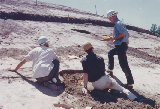 Archaeologists at the San Ramon Creek