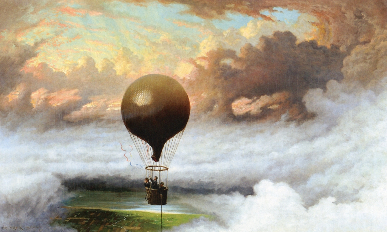 A Balloon in Mid-Air by Tavernier