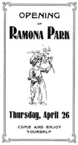 Ramona Park Opening Poster