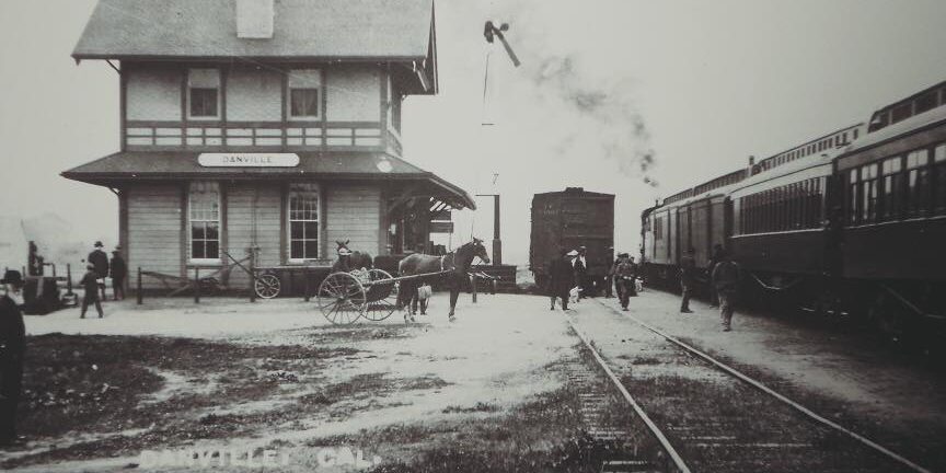 historic train depot panorama