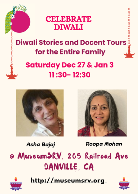 Diwali Docent Tour flyer Girls